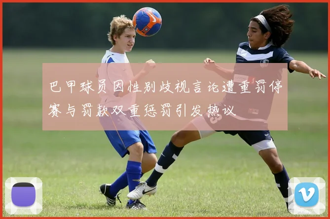 巴甲球员因性别歧视言论遭重罚停赛与罚款双重惩罚引发热议